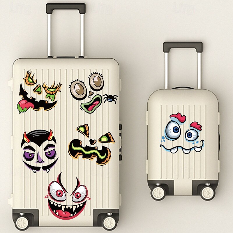 10 buc autocolante decorative cu dovleci de Halloween, creați mini autocolante cu fețe de dovleac pentru copii și copii mici, cadouri de Halloween pentru petreceri de tip „trick or treat” și 2025 - $6.49 –P4