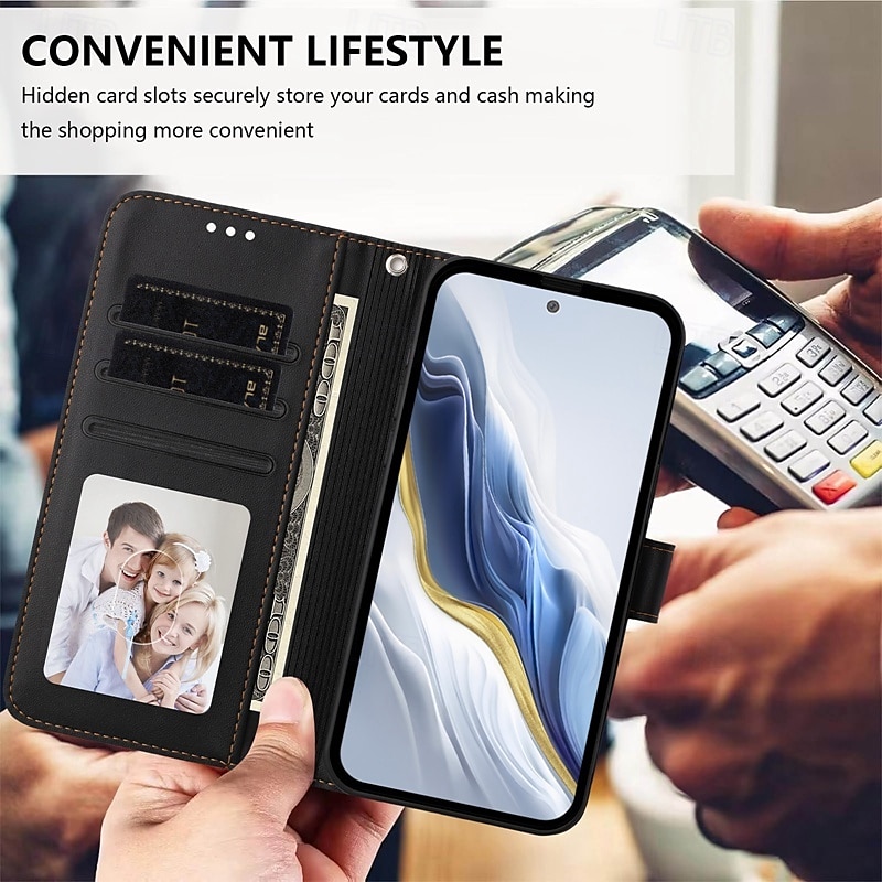 telefoon hoesje Voor Samsung Galaxy S25 Ultra S24 Ultra Plus S23 Ultra Plus S22 PlusUltra A55 A35 A25 A15 5G A54 A34 A14 A53 A33 A23 A13 Wallet Card Case met standaard Magnetisch Volledig 2025 - $13.99 –P11