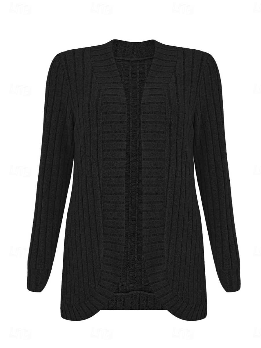 Femmes Veste Décontractée Respirant Confortable Patchwork Mode Occasionnel Uni Vacances Rue Occasionnel Tenue quotidienne Ouvert devant Régulier Sans Col Coupe régulière manche longue Vêtements de 2025 ? $27.99 –P7