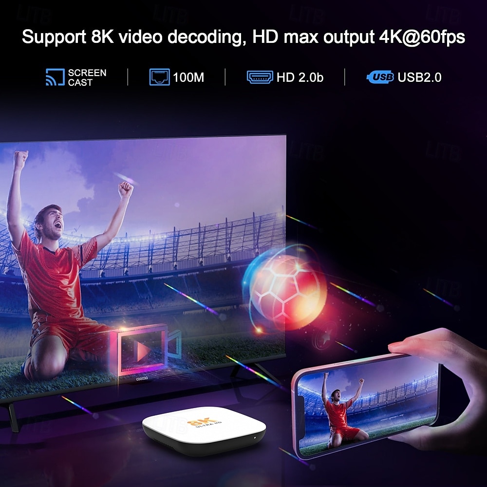 android 14 smart tv box h96 max m2 plus rockchip rk3528 1000m lan wifi6 bluetooth 5.4 8k 4k bt с голосовым гироскопом пультом дистанционного управления телеприставка медиаплеер 2025 - $41.99 –P8