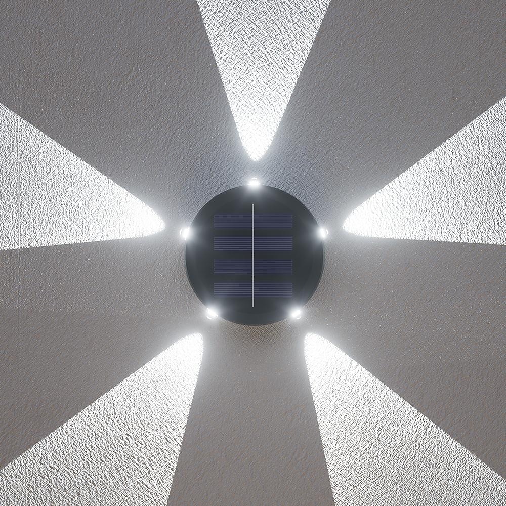 1 lampada da parete solare impermeabile per esterni con 5 fasci LED, illuminazione per cortile, giardino, recinzione, balcone, scala del 2025 a $8.49 –P3