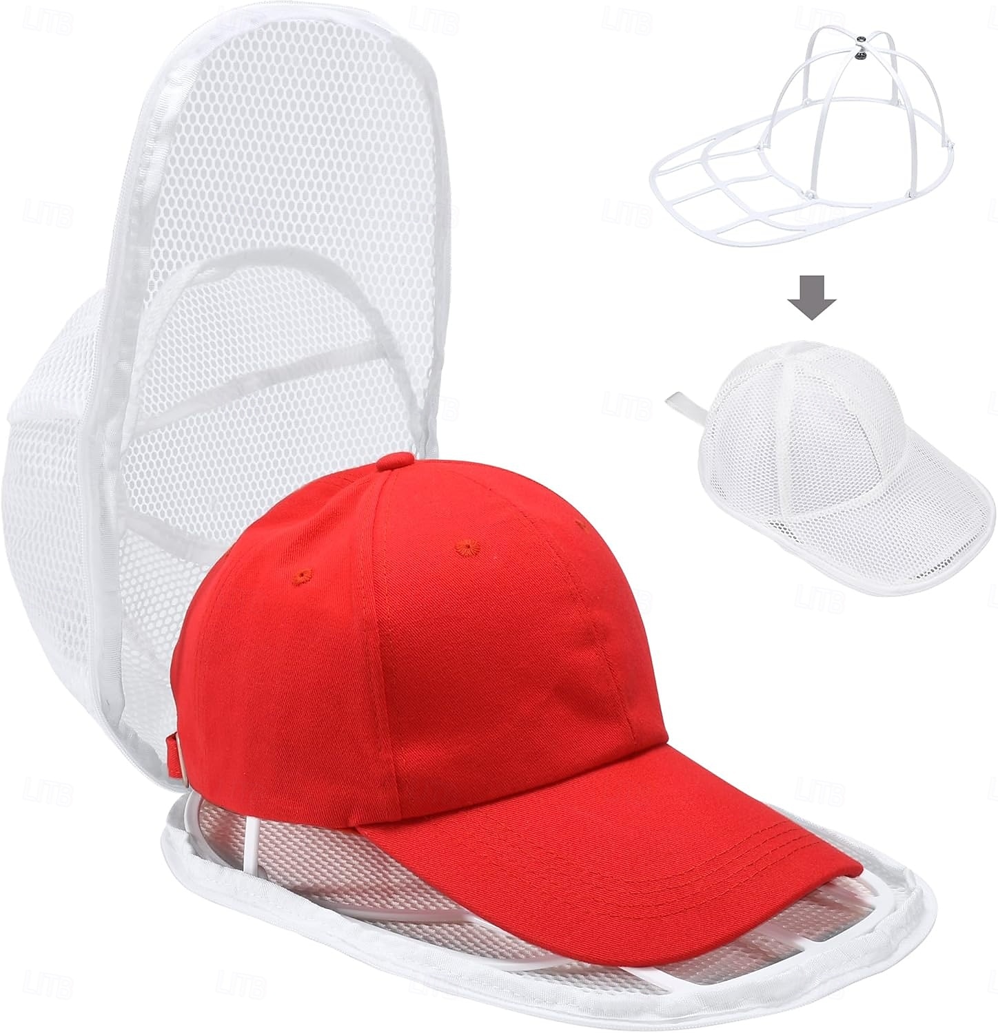 Hat Washer Cage for Baseball Caps, Foldable Hat Washing Protector Bag for Washing Machine, Anti-Deformation Hat Cleaner Laundry Bag, 1 Pack 2026 - $15.99 –P1