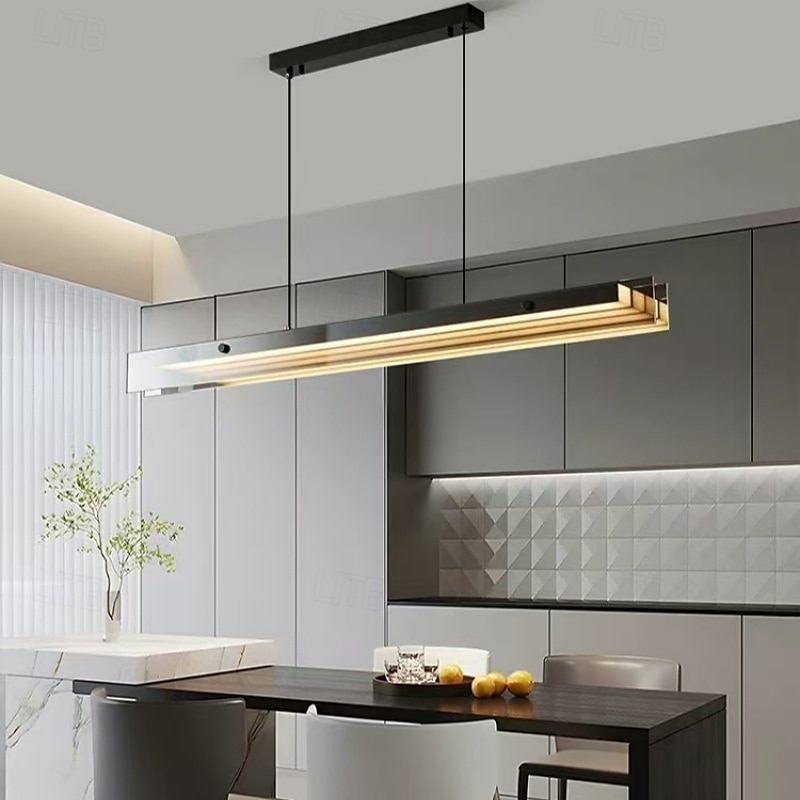 lustre pendente de led preto com cúpula moderna para cozinha, mesa de jantar ou bar de 2025 por $499.99 –P1