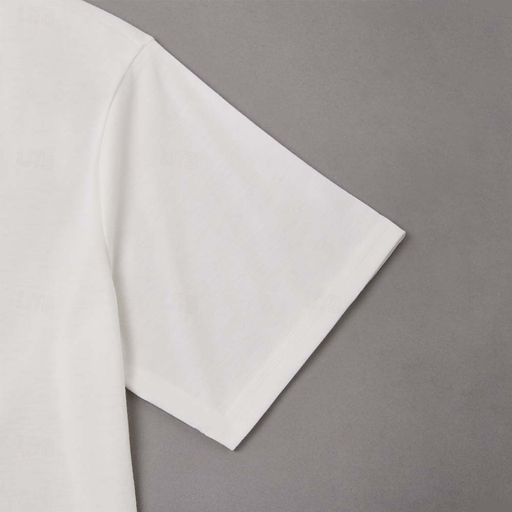 Pánské Tričko Tričko Top Krátké rukávy Do V Léto Bez vzoru Designové Základní Moderní soudobé Klasický styl Dovolená ulice Jdeme ven Černá Bílá Červená Top tričko pro muže 2025 - $12.99 –P15