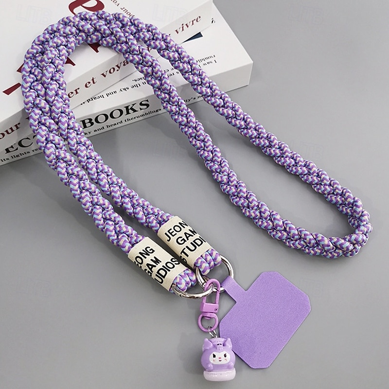 Phone Case For Apple AirTag Xiaomi Samsung Galaxy Universal with Lanyard with Wrist Strap Cartoon Geometric Pattern Polyester 2025 - $11.99 –P5