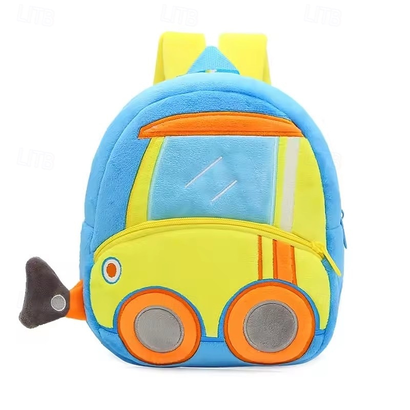 kreskówka 3d koparka traktor 2-4 lata plecak dla malucha inżynieria pojazdy plecak dzieci przedszkole tornister dziecko 2025 - $20.99 –P3