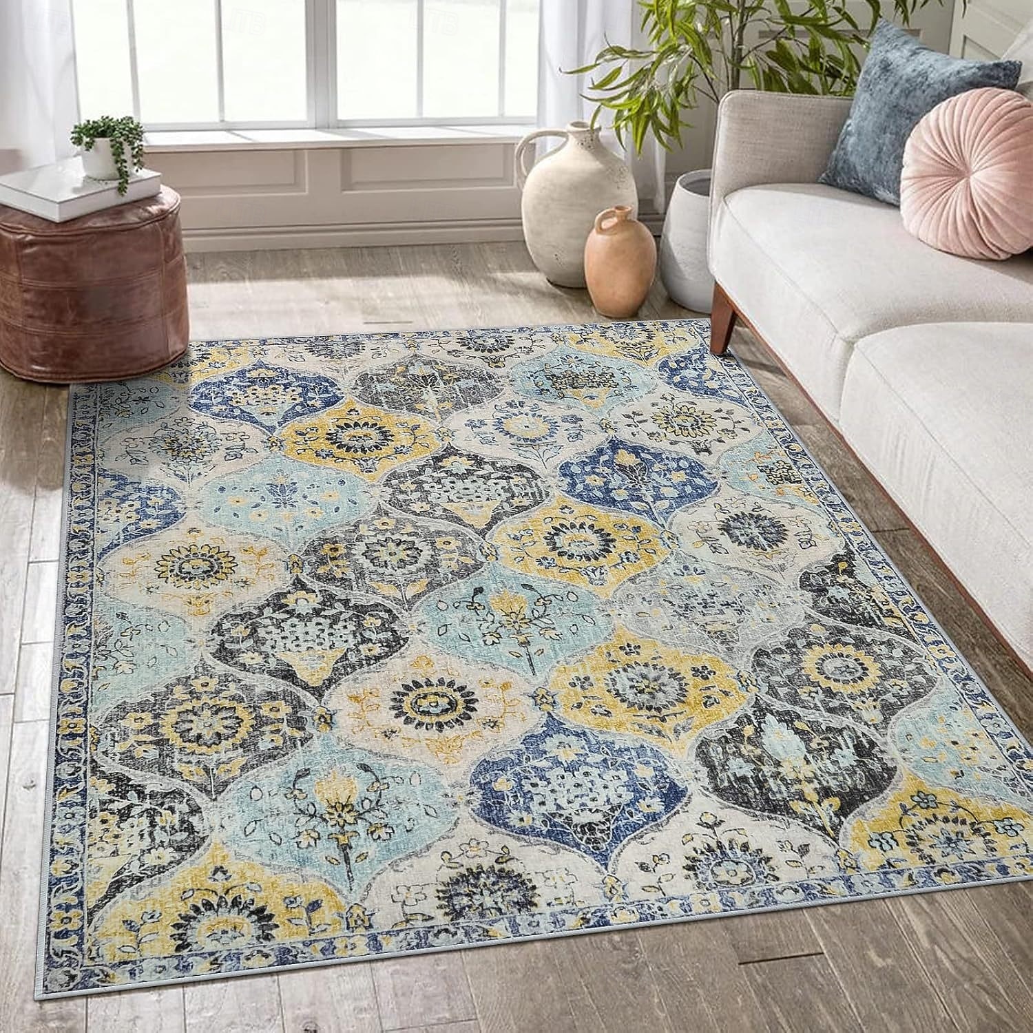Bohemian Boho Bereichsteppich Küchenteppich Rutschfester Ölbeständiger Bodenmatte Wohnzimmerteppich Innen- und Außenteppich Schlafzimmerdeko Badezimmermatte Eingangsfußmatte Fußmatte 2025 - $10.99 –P9
