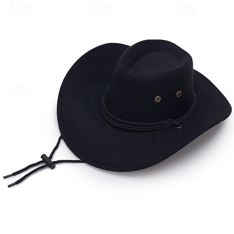 pánský sluneční klobouk, westernový kovbojský klobouk se širokou krempou, jezdecký klobouk, kempingový klobouk, outdoorový klobouk 2025 - $14.99 –P6