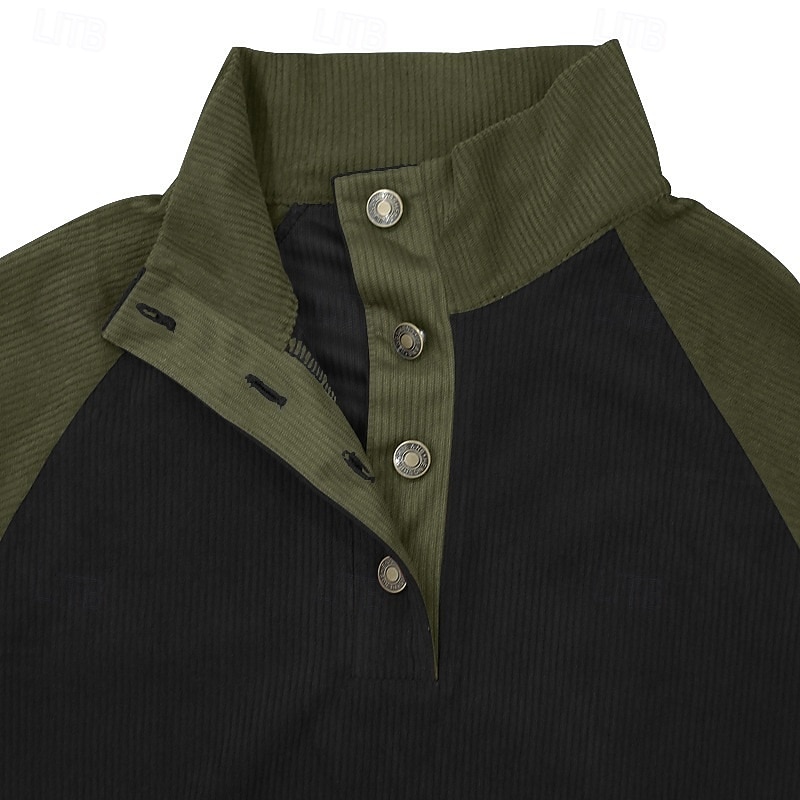 Homens Moletom com zíper Moletom Zip Moletom com capuz Adamascado Khaki claro. Preto Vinho Verde Tropa Colarinho Clerical Bloco de cor Zip Up Bloco de cor Desportos e Ar livre Casual Diário Roupa de de 2025 por $32.99 –P9