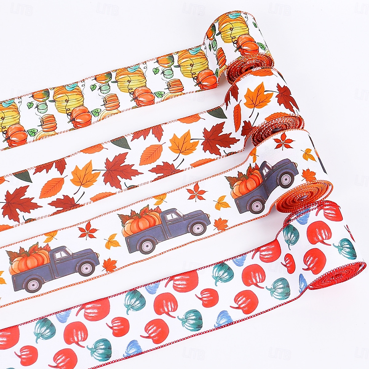 1 Roll Fall Burlap Ribbon,Buffalo Plaid Wired Edge Ribbon with Pumpkin Pattern Thanksgiving Theme Craft Ribbons Rustic Autumn Harvest Ribbons for Wrapping Gifts Making Wreath Bow 2025 - $6.99 –P2