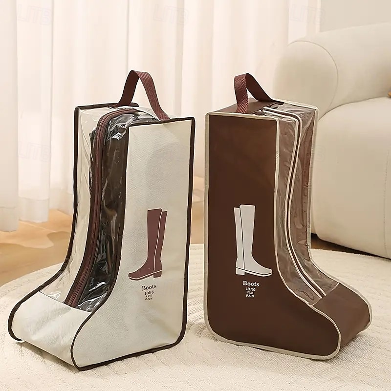 4er-Pack wiederverwendbare Aufbewahrungstaschen für hohe Stiefel, staubdichter hängender Schuh-Organizer für High-Top-Sneaker 2025 - $16.99 –P7