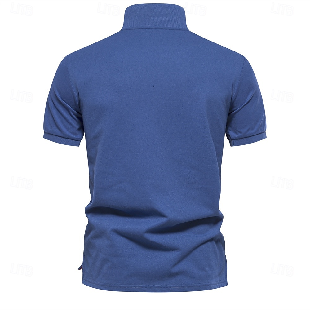 Herren Männlich Blumen Blumenmuster Polo Strick-Polopullover Kurzarm Umlegekragen Polokragen Modern Formell Arbeit Sport & Outdoor Knöpfe Drucken Frühling Rubinrot Weiß Hellblau 2025 - $22.99 –P11