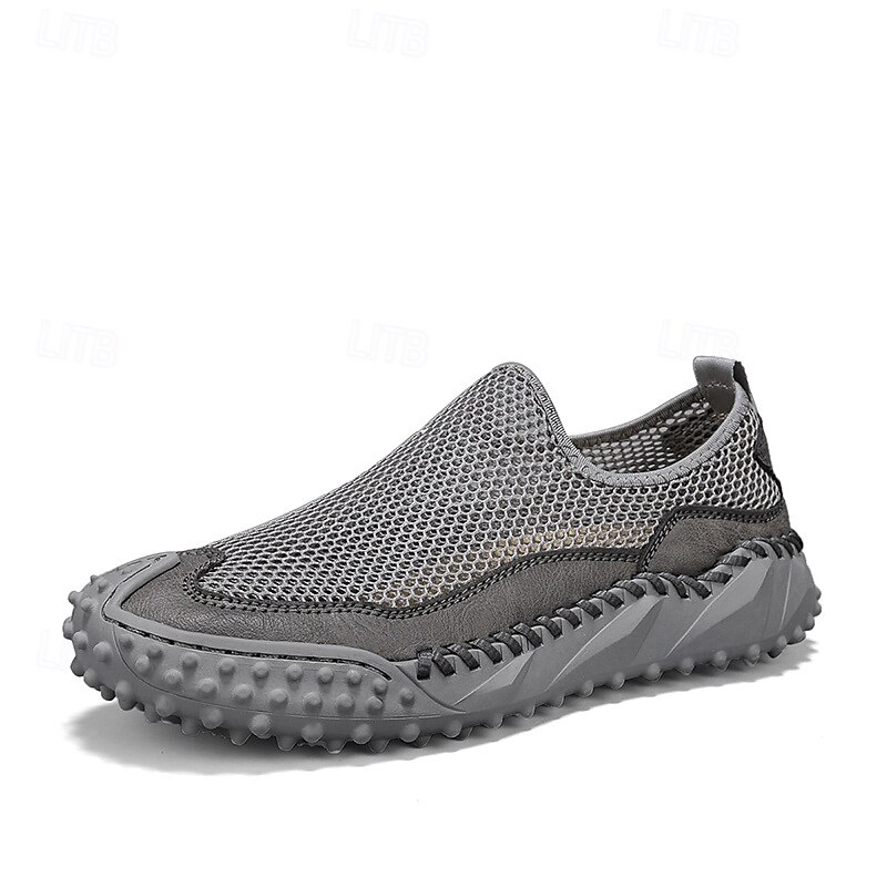 Brune sportsandaler for menn med pustende nettingoverdel og sklisikker såle for strand og fotturer 2025 - $42.99 –P2