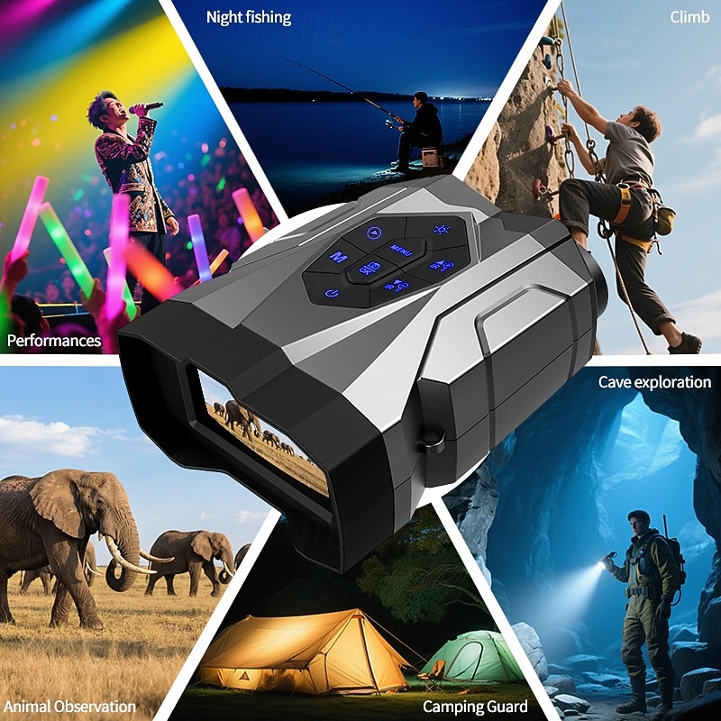 buiten 4k 16x zoom burst infrarood hd foto video vogelkijker verrekijker grensoverschrijdende verrekijker nachtzicht 2026 - $104.99 –P10