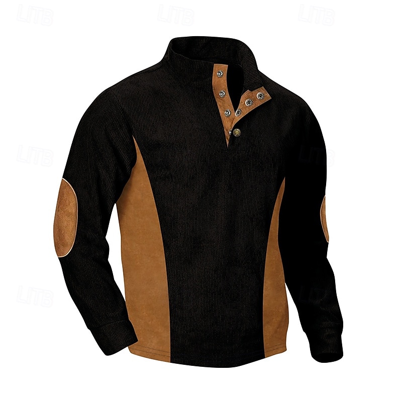 Herren Reißverschluss-Sweatshirt Aprikose Schwarz Weiß Rote Blau Stehkragen Einfach Farbblock Sport & Outdoor Lässig Täglich Streetwear Cool Sportbekleidung Frühling & Herbst Bekleidung 2025 - $25.99 –P7