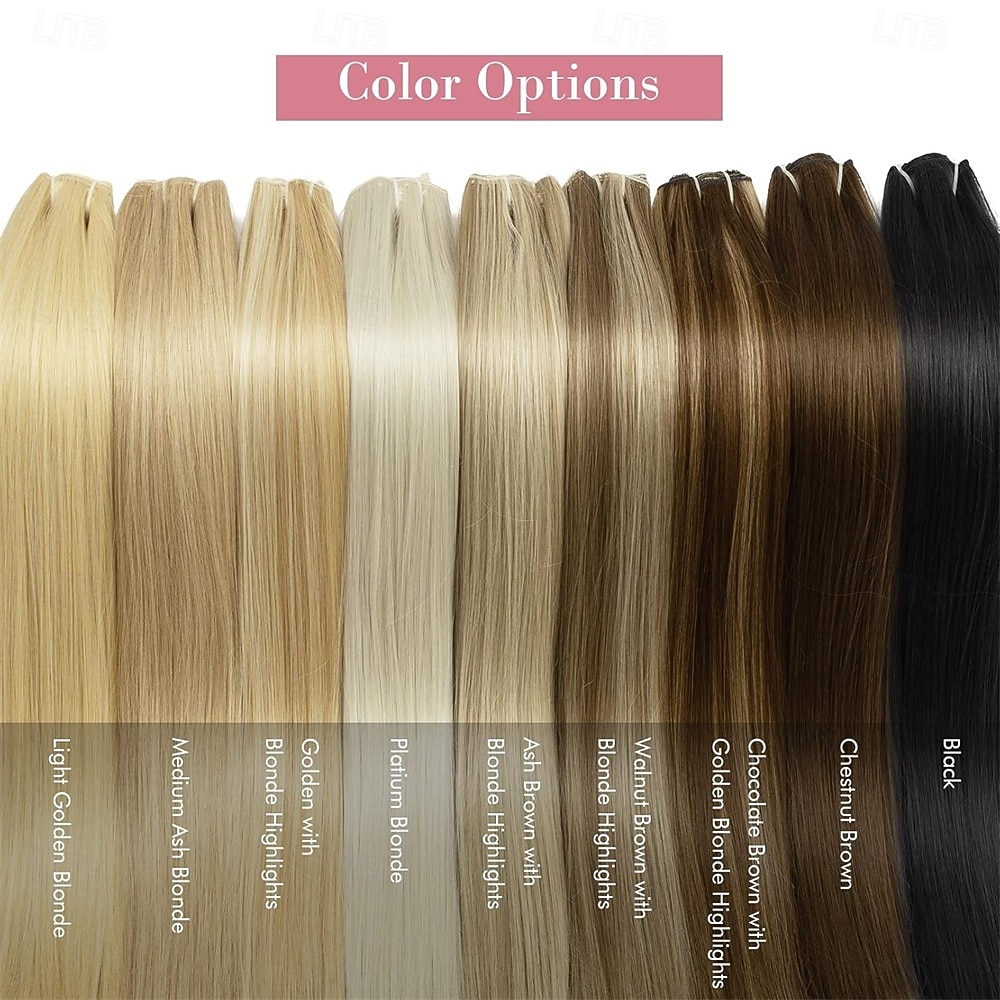 extensões de cabelo clip in extensões de cabelo trama de renda longa e grossa apliques sintéticos leves para mulheres (24 polegadas - 240 gramas de 2025 por $26.99 –P2