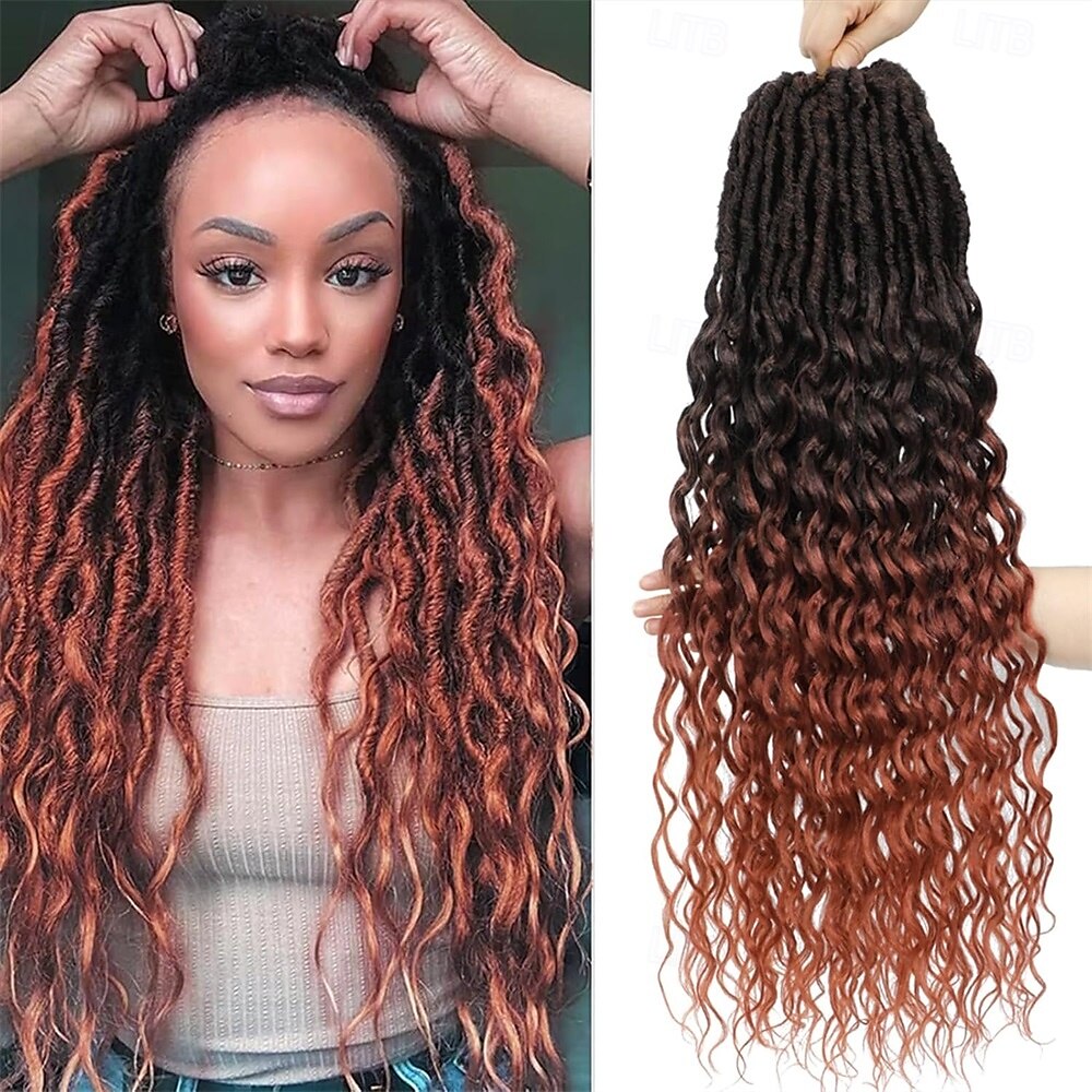 Capelli all'uncinetto per donne, locs finti profondi, capelli all'uncinetto perfetti per l'uso quotidiano o per eventi, locs all'uncinetto per donne, locs morbidi, confezioni da 8 da 18 pollici, del 2025 a $54.99 –P1