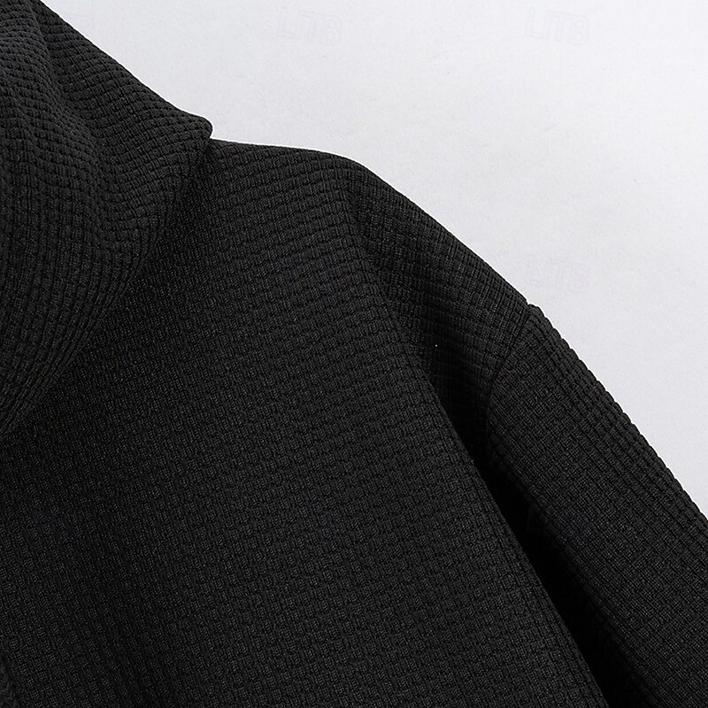 Per uomo Felpa con cappuccio a nido d'ape Felpa con cappuccio e zip Felpa con zip Nero Bianco Blu Cachi Grigio Con Cappuccio Semplice Con zip Zip a un quarto Sport & Outdoor Casuale Quotidiano del 2025 a $30.99 –P9