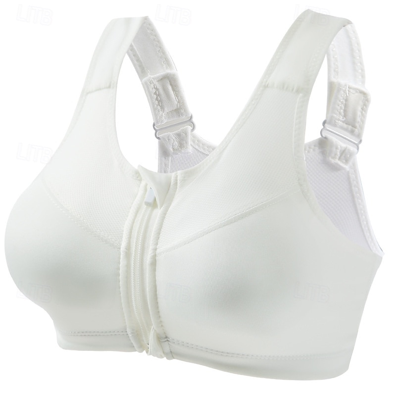 Dámské Jóga podprsenka Sportovní podprsenky Pilates podprsenka Podprsenka nahoře Push Up Beze švu Antivibrační Bezdrátový Plná / Jednobarevná Sport Sportovní oděvy Černá Bílá Tělocvična Zumba Běh 2026 - $10.49 –P6