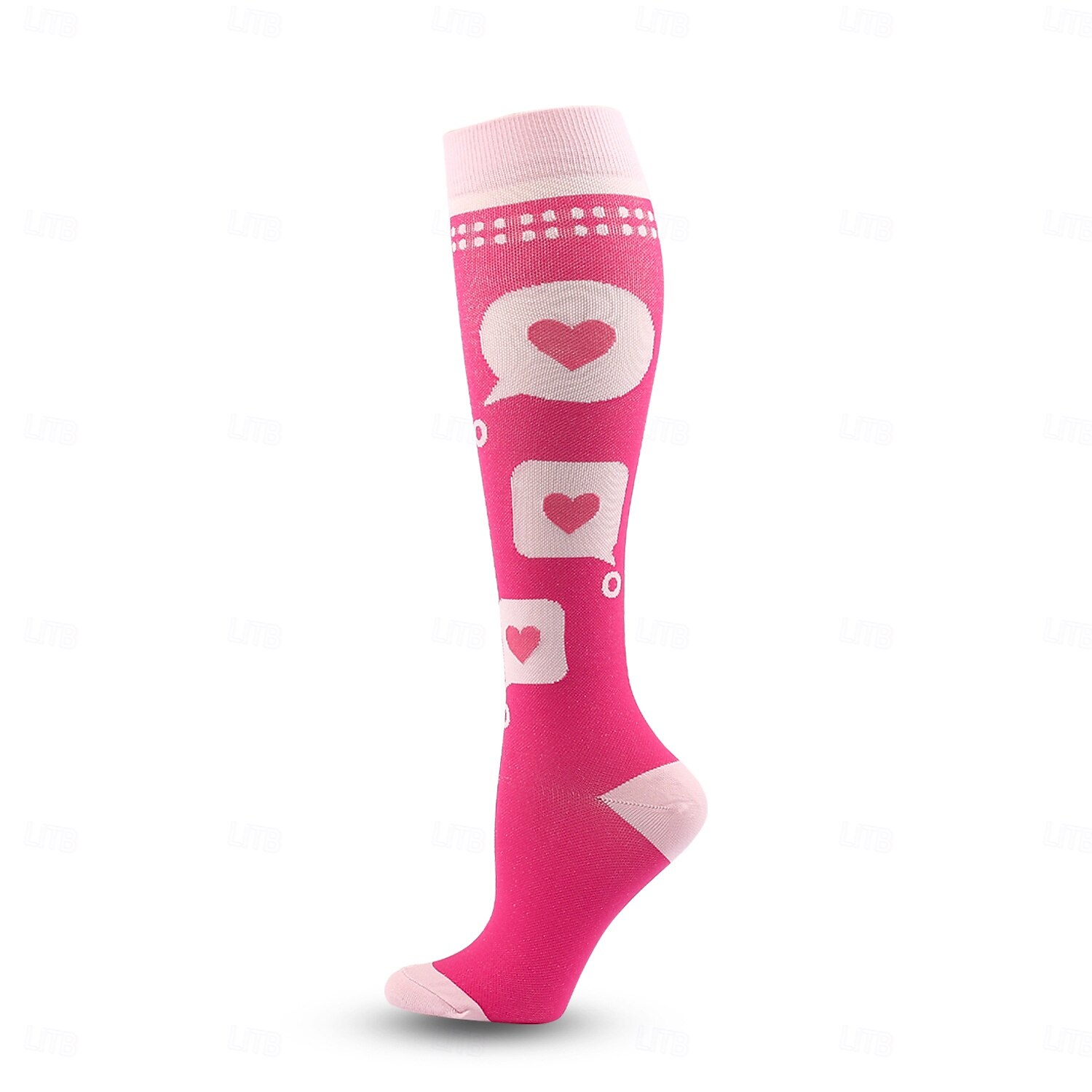 calzini a compressione neri calzini ciliegia alti fino al ginocchio per le donne & circolazione maschile 20-30 mmhg miglior supporto per corsa atletica ciclismo volo viaggio gravidanza (taglia unica, del 2025 a $6.49 –P6