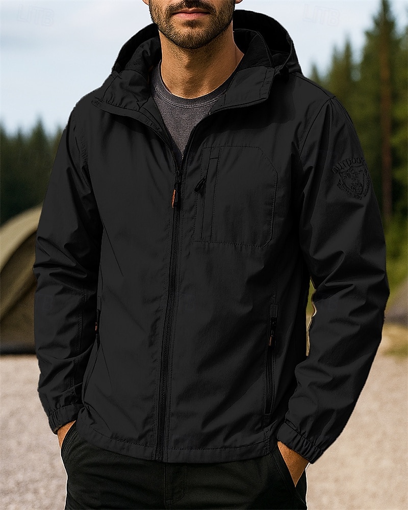 Муж. Куртка для активного отдыха Куртка для туризма и прогулок Спортивная куртка На открытом воздухе Водонепроницаемость С защитой от ветра Быстровысыхающий Легкость Походная одежда Походная одежда 2026 - $31.99 –P7