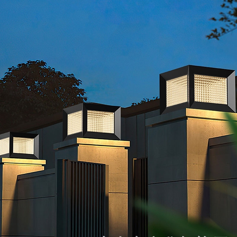 Outdoor Post Lights Fixture Modern Yard Entry Outdoor Column Lights Metal Housing Patio Pillar Lights 110-240V 5W 2025 - $233.89 –P4