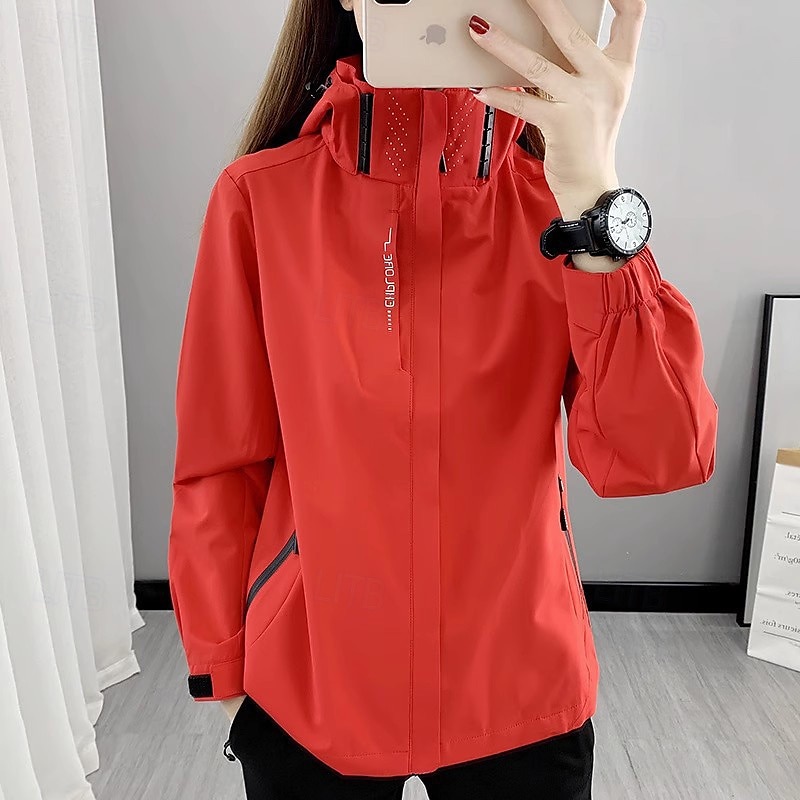 Per donna Giacca a Vento Giacca da escursionismo Impermeabile Esterno Impermeabile Antivento Abbigliamento da trekking Abbigliamento da trekking Primavera Autunno Top Campeggio / Escursionismo del 2025 a $14.79 –P4