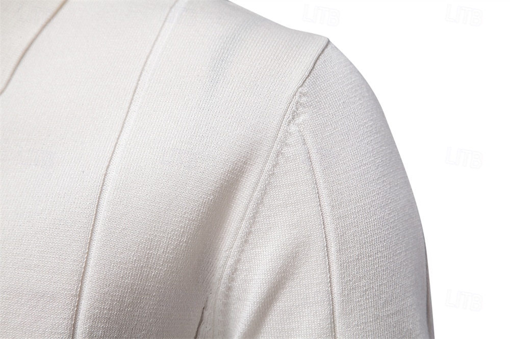 Per uomo Per maschio Tinta unica Strisce verticali Polo Maglione polo lavorato a maglia Manica Corta Collo ripiegato Colletto Polo Zip a un quarto Moderno Formale Lavoro Sport & Outdoor Con zip del 2026 a $29.99 –P15