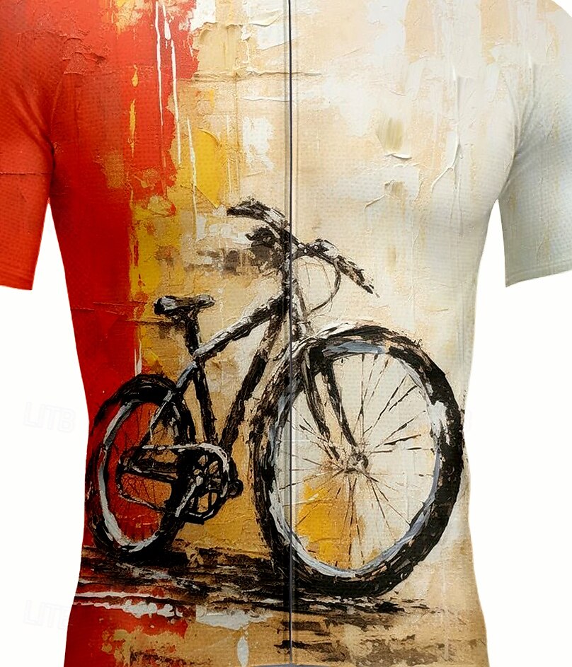 Hombre Maillot de Ciclismo Manga Corta Bicicleta Camisas Maillot Camiseta con 3 bolsillos traseros Resistente a los rayos UV Secado rápido Cremallera delantera Bandas Reflectantes Rojo Deportes Ropa 2025 - $28.99 –P3