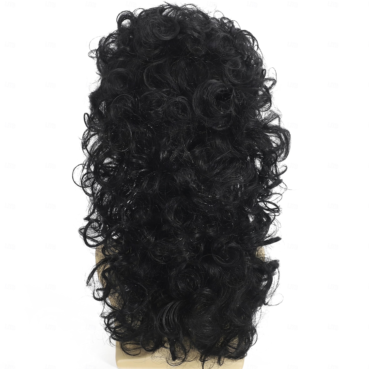 Parrucche mullet ricce per uomini anni '80 lunga riccia nera parrucche hippy rocking anni '80 costume cosplay anime resistente al calore parrucca sintetica parrucca anni '70 Parrucche di Halloween del 2025 a $25.99 –P6