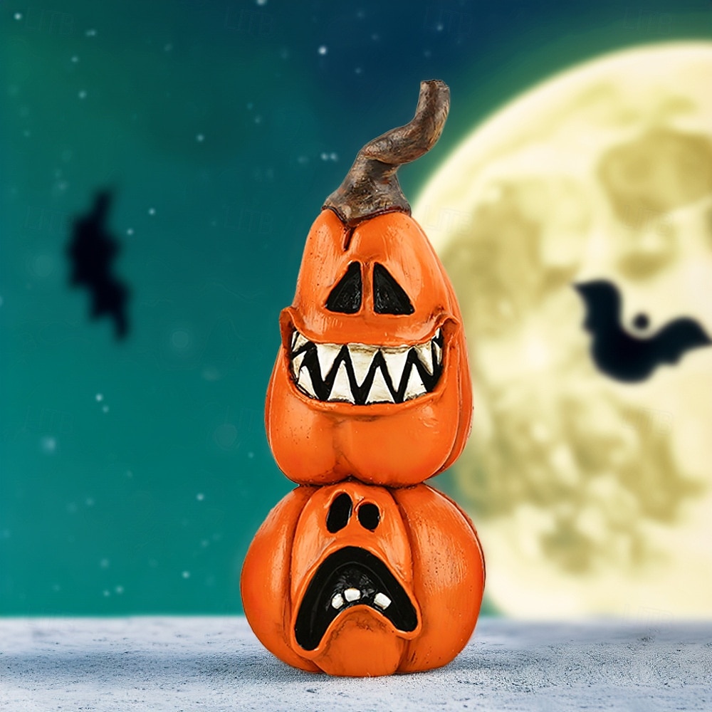 2025年 新しいハロウィーンの創造的な魔女の黒猫のカボチャの頭の樹脂の小さな装飾品デスクトップの雰囲気のアレンジメントの装飾  コレクション – $12.49 –P8