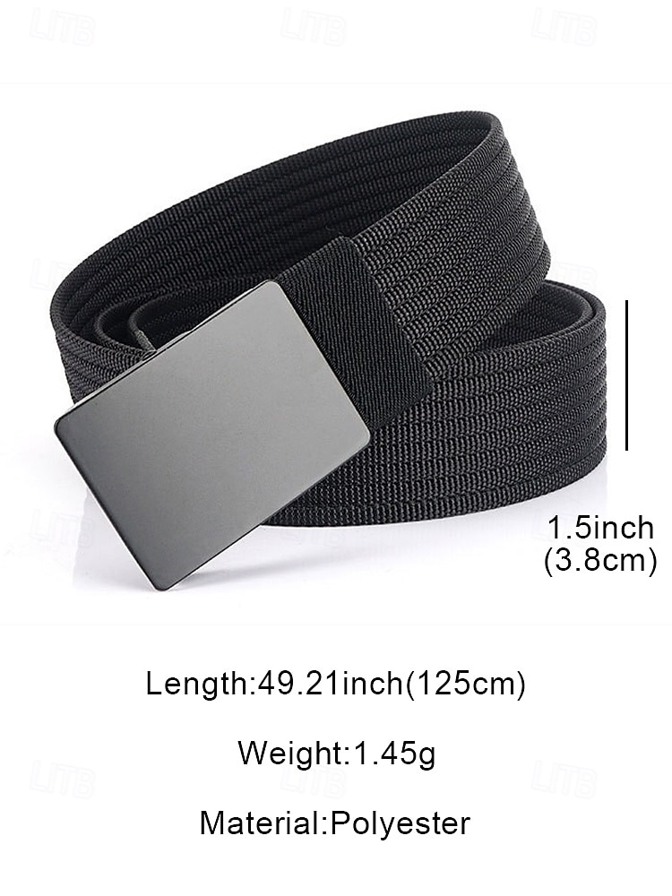 мужской тактический ремень в стиле милитари с металлической пряжкой – регулируемый ремень из полиэстеровой тесьмы для ношения на открытом воздухе, на работе и в повседневной жизни 2026 - $18.99 –P8