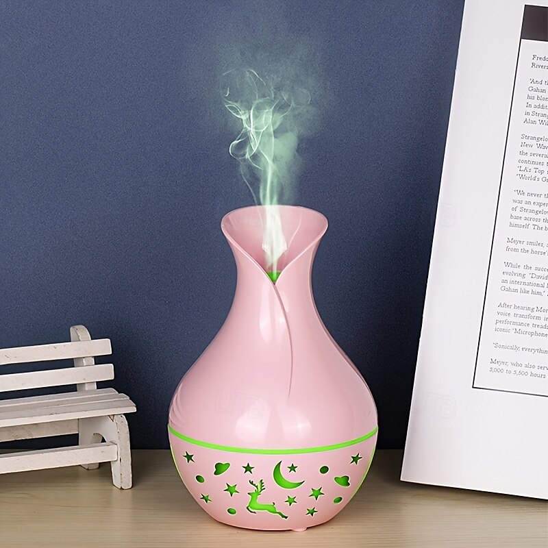 1pc USB Portable Humidifier with Essential Oil Diffuser  Quiet Operation Auto Shut-Off 7 Color Lights Nightlight for Home & Office Use - Plastic Material 2025 - $16.99 –P11