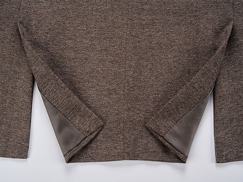 heren wollen tweed pakken bruiloft zakelijk visgraat pakken bruin grijs retro formeel op maat 3-delig enkelrijs tweeknoops 2025 - $159.99 –P11