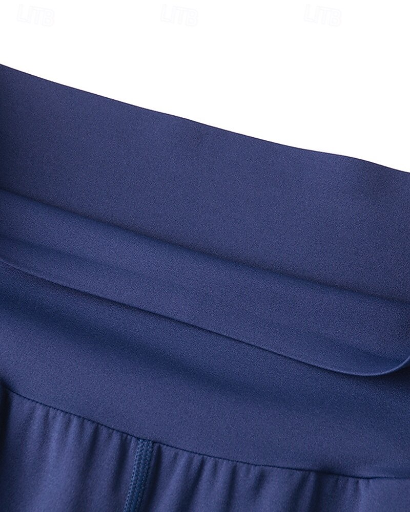 Damen Fitnesshose Pilates-Hosen Yogahose Mit Taschen Leicht Hohe Taille Fitnessstudio Pilates Zumba Unterteile Einfarbig Schwarz Weiß Dunkelmarine Herbst Sport Sportkleidung Mikroelastisch Lässiger 2025 - $35.99 –P19