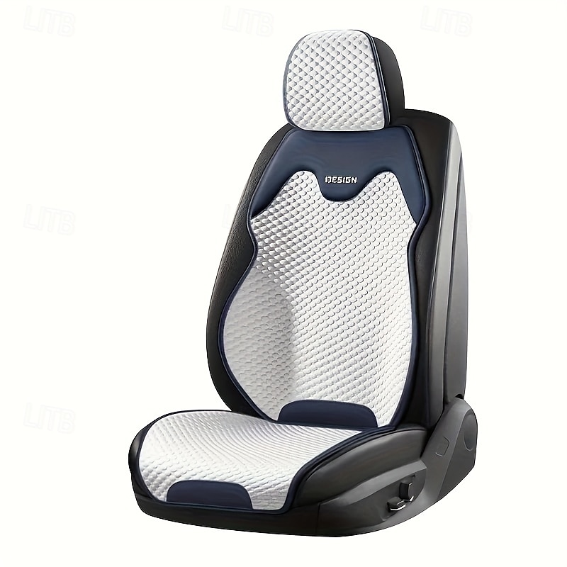 High-End Comfortable Car Seat Cover  Universal Type Compatible with Airbags Suitable for Sedans Trucks Vans SUVs All Season Universal Combination Set Black and Gray and White 2025 - $28.99 –P8