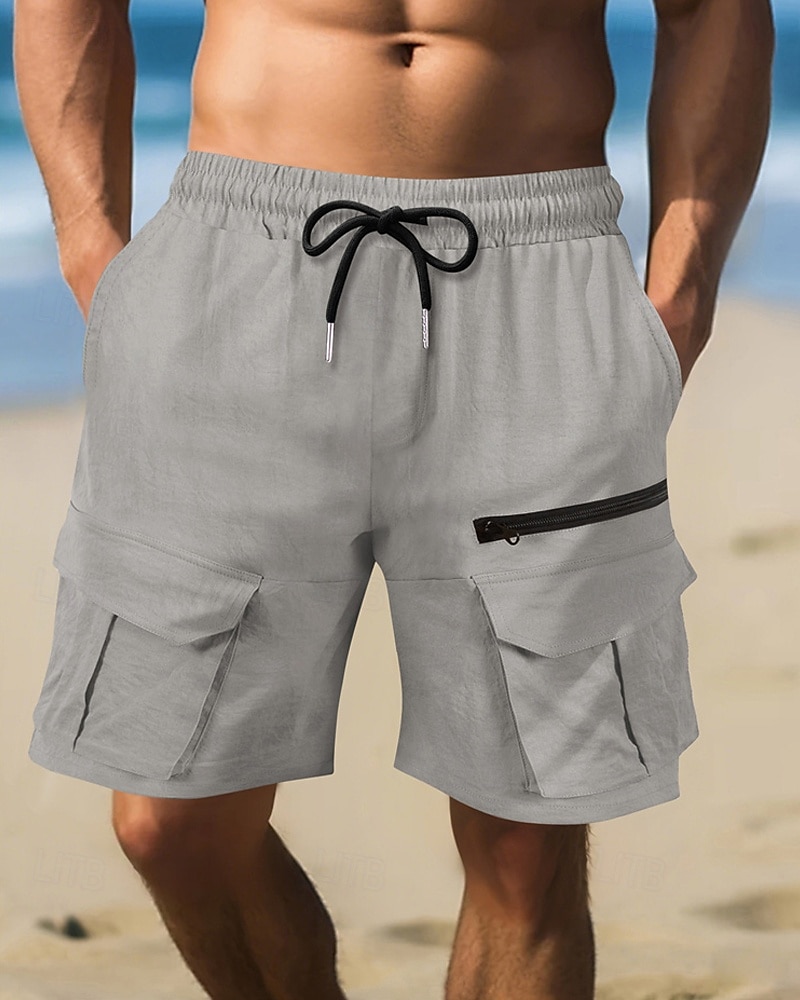 Per uomo Pantaloncini cargo Shorts Pantaloncini Estivi Coulisse Elastico in vita Multi-tasche Semplice Comodità Indossabile Lunghezza al ginocchio All'aperto Sport Quotidiano Moda Casual Nero Marrone del 2025 a $20.99 –P3