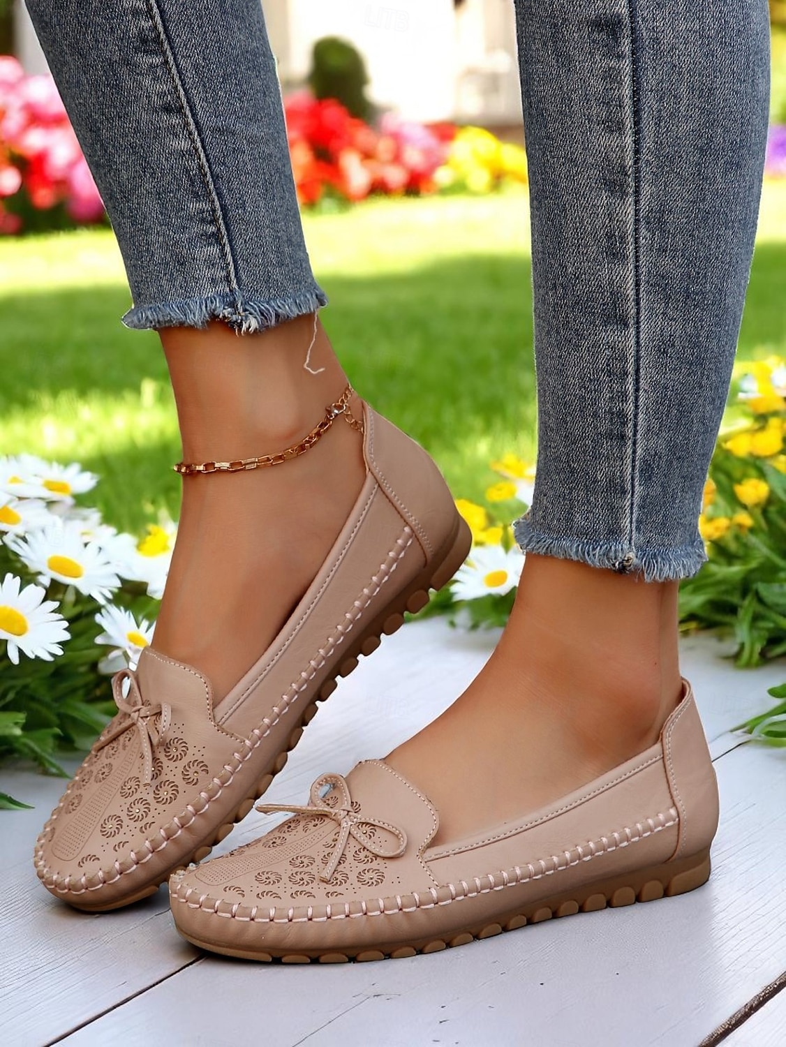 Mocasini pliabili pentru femei – mocasini din piele moale cu tălpi flexibile pentru relaxare în grădină, lenevire pe verandă și purtare zilnică 2026 - $24.99 –P6