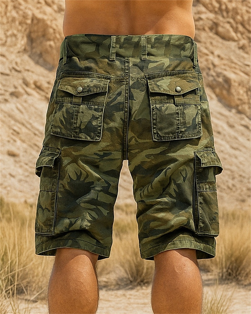 Herren Cargoshorts Wandershorts Tarnung Sommer Außen Normale Passform Schnelltrocknend Leicht Elastisch Atmungsaktiv Shorts Cachi scuro Armeegrün Baumwolle Tennis Golfspiel Laufen 29 30 31 32 34 2025 - $22.99 –P3