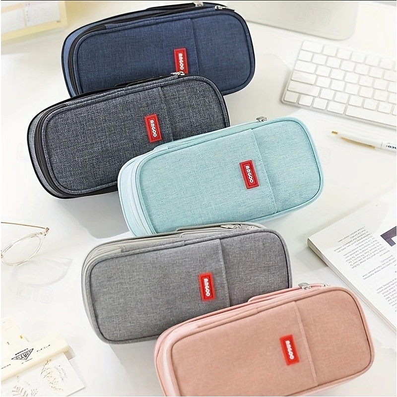 Astuccio portapenne di grande capacità, cancelleria, materiale scolastico, astucci per matite, borsa portaoggetti per ufficio e scrivania, studenti, bambini, astuccio portapenne, borse, scatola del 2025 a $19.99 –P2
