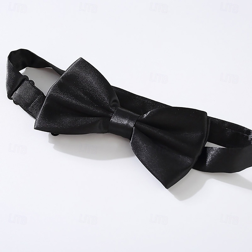 Completi da festa da uomo Smoking Completi di ritorno a casa Argento Nero Punk Disco con Papillon Vestibilità standard 2 pezzi Monopetto a un bottone del 2025 a $99.99 –P11