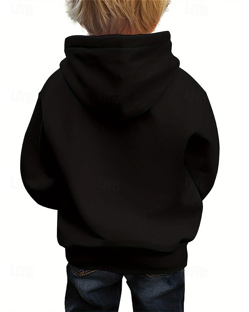 Pojkar 3D Djur Huvtröja Långärmad Vår Höst Mode Streetwear Barn 4-12 år Huva Utomhus Ledigt Dagligen Normal 2025 - $18.99 –P2