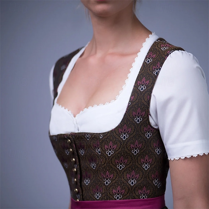 Oktoberfest Blusa Dirndl Empregada Bávaro Alemão prados Mulheres Carnaval Festival da Cerveja Pano de Estilo Tradicional Blusa de 2026 por $23.99 –P4