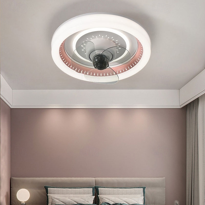 360° oscillerende LED-takviftelys, nordisk luksuriøs smartvifte for soverom/spisestue 2025 - $312.39 –P3