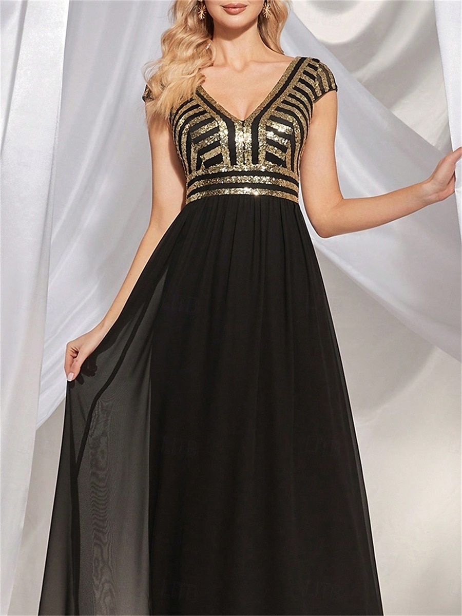 Vestidos Quinceanera A-Line Vestido Elegante Formal Comprimento de Chão Sem Mangas Decote V Chiffon Costas em V com Pregas de 2025 por $99.99 –P3