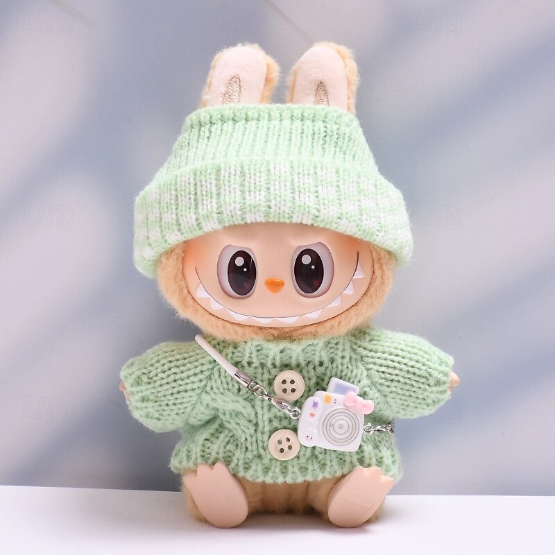 Clothes for 17cm Dolls Fashion Garment Accessories(No Doll) Cute Sweater Suitable for 6.69inch (17cm) Doll Soft Cotton Clothing Replacement 2025 - $16.99 –P5