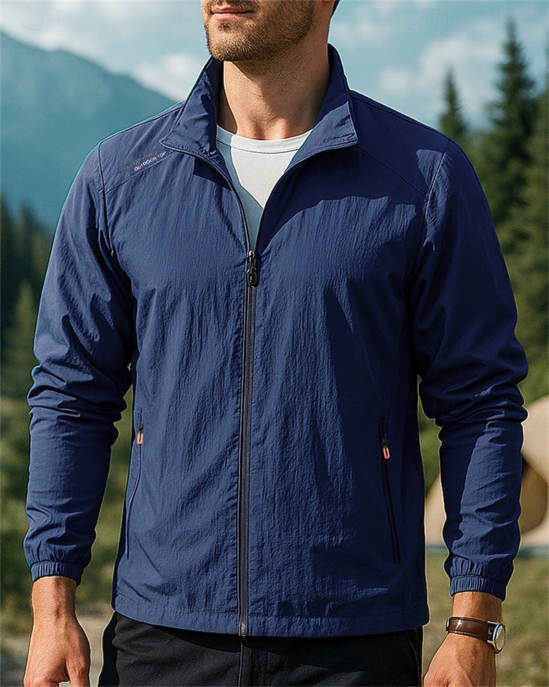 Homens Jaqueta Outdoor Jaqueta de Trilha Jaqueta esportiva Ao ar livre Prova-de-Água A Prova de Vento Secagem Rápida Leve Roupas de caminhada Roupas de caminhada Primavera Outono Jaqueta Tênis Golfe de 2026 por $18.49 –P4