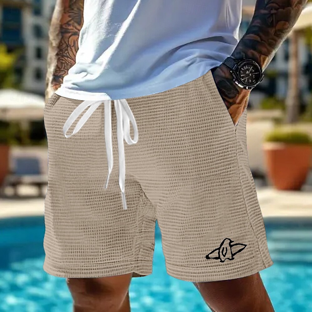 Homme Animal Manchot Créatures de la mer Short gaufré Shorts de survêtement Short décontracté Taille Moyenne Mode Décontractée Vacances Jogging Entraînement Taille élastique avec cordon de serrage de 2025 ? $21.99 –P4