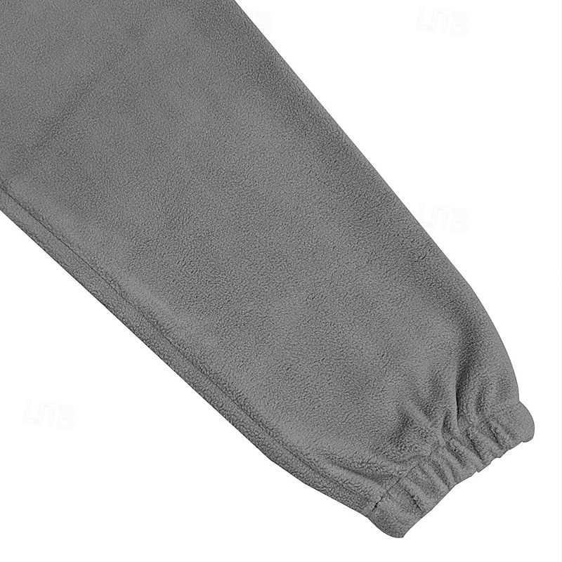 Per uomo Felpa con cappuccio e zip Felpa con zip Felpa con cappuccio in pile Nero Bianco Marrone Grigio Colletto Mao Semplice Con zip Tasca Frontale Sport & Outdoor Casuale Quotidiano Streetwear Cool del 2025 a $40.99 –P5