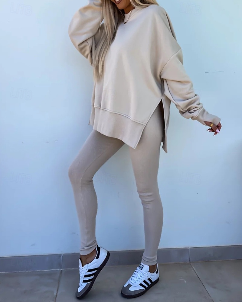 Damskie Dres Getry Bluza z kapturem Koronka Kieszeń na zamek Solidne kolory Zestawy odzież Jesień Magenta Czarny Siłownia Athleisure Bieganie Keep Warm Odporność na wiatr Długi rękaw Sport Odzie 2026 - $31.99 –P2